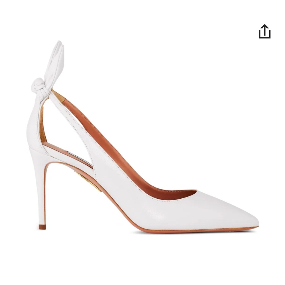 Elegant White Slingback Heels